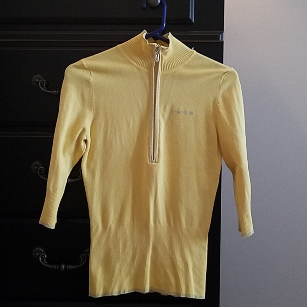 Yellow bebe brand sweater